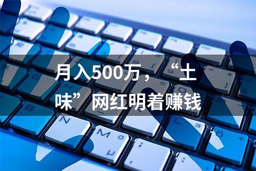 月入500万，“土味”网红明着赚钱