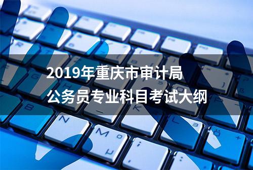 2019年重庆市审计局公务员专业科目考试大纲