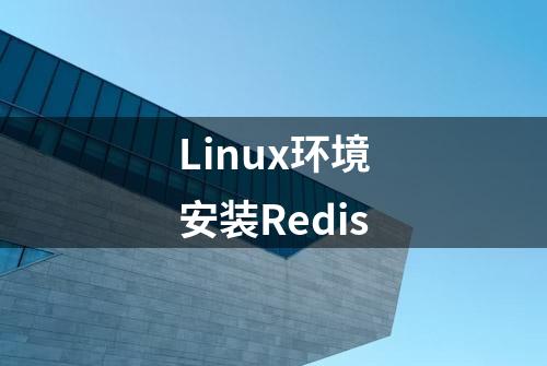 Linux环境安装Redis