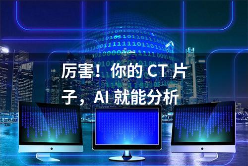 厉害！你的 CT 片子，AI 就能分析