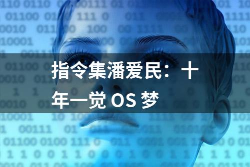 指令集潘爱民：十年一觉 OS 梦