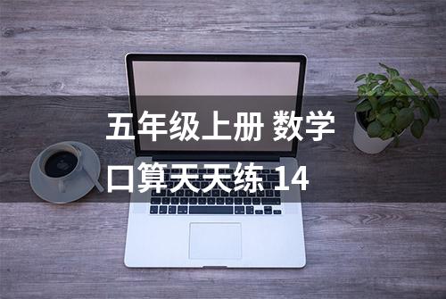 五年级上册 数学 口算天天练 14