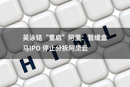 吴泳铭“重启”阿里：暂缓盒马IPO 停止分拆阿里云