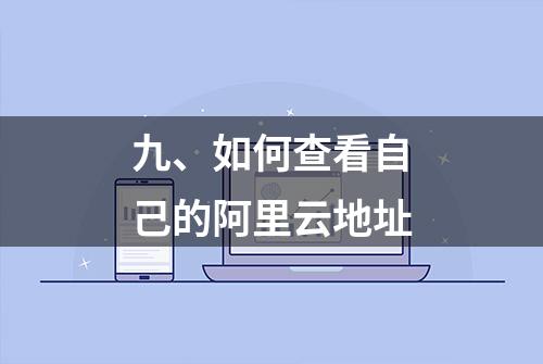 九、如何查看自己的阿里云地址