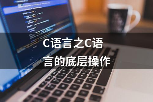 C语言之C语言的底层操作