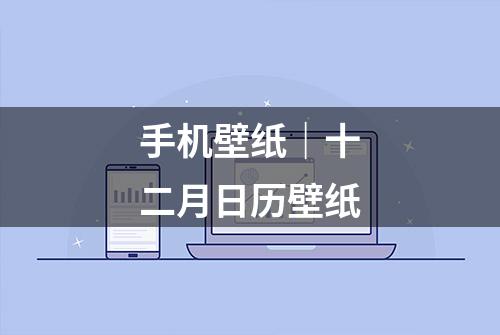 手机壁纸｜十二月日历壁纸