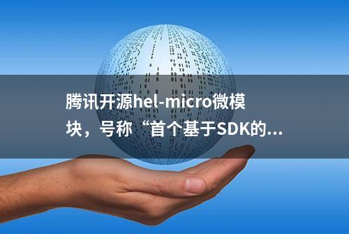 腾讯开源hel-micro微模块，号称“首个基于SDK的联邦技术方案”