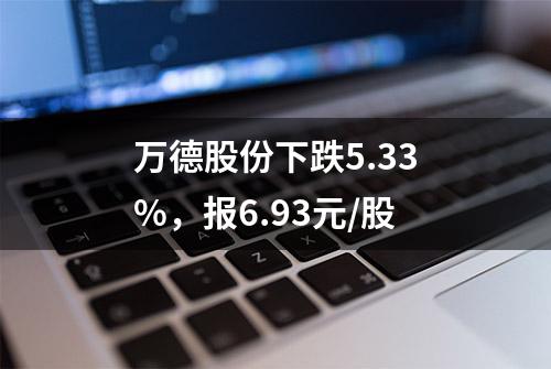 万德股份下跌5.33%，报6.93元/股