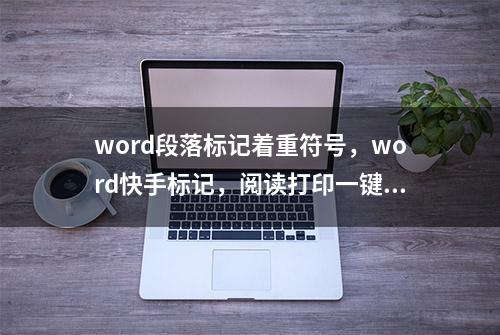 word段落标记着重符号，word快手标记，阅读打印一键操作