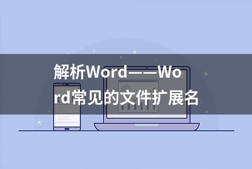 解析Word——Word常见的文件扩展名