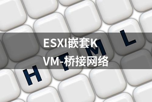 ESXI嵌套KVM-桥接网络