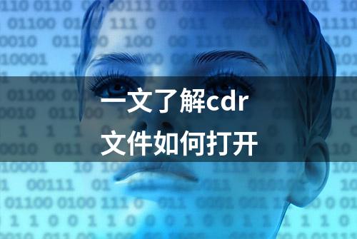 一文了解cdr文件如何打开