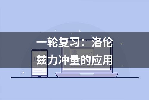 一轮复习：洛伦兹力冲量的应用