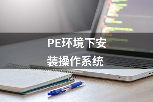 PE环境下安装操作系统