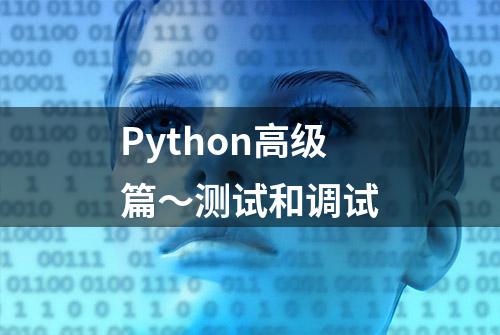 Python高级篇～测试和调试