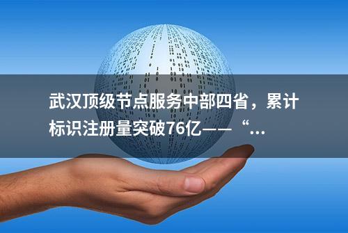 武汉顶级节点服务中部四省，累计标识注册量突破76亿——“神经中枢”每天支撑上万家工业企业