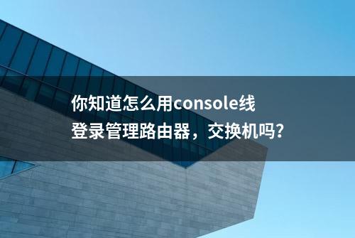 你知道怎么用console线登录管理路由器，交换机吗？