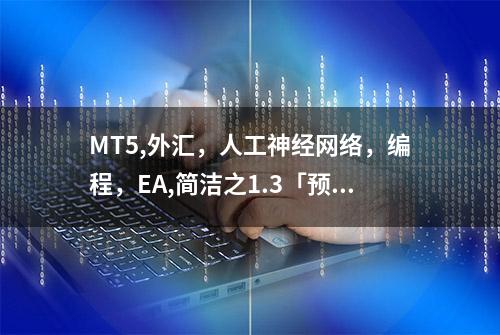 MT5,外汇，人工神经网络，编程，EA,简洁之1.3「预处理的定义」