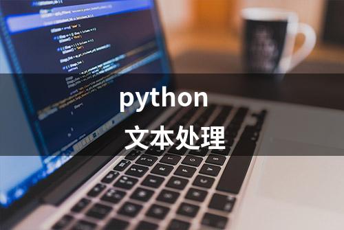 python 文本处理