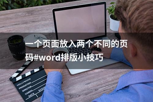 一个页面放入两个不同的页码#word排版小技巧