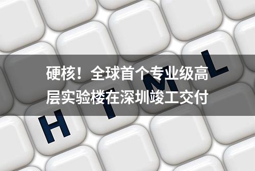 硬核！全球首个专业级高层实验楼在深圳竣工交付