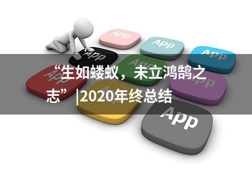 “生如蝼蚁，未立鸿鹄之志”|2020年终总结