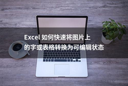 Excel 如何快速将图片上的字或表格转换为可编辑状态