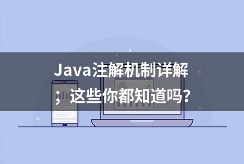 Java注解机制详解；这些你都知道吗？