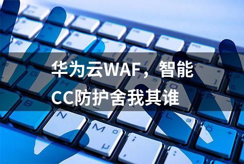 华为云WAF，智能CC防护舍我其谁