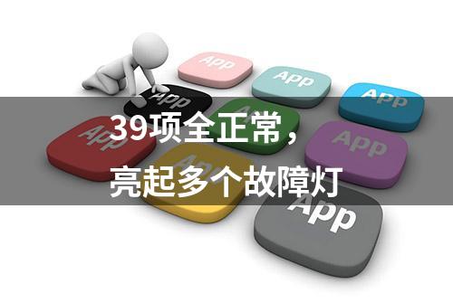 39项全正常，亮起多个故障灯