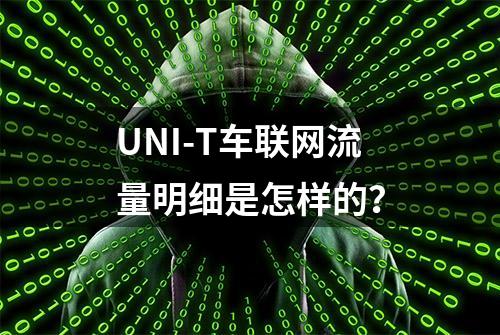 UNI-T车联网流量明细是怎样的？