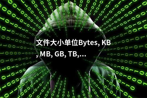 文件大小单位Bytes, KB, MB, GB, TB, PB等及换算关系，英语怎么说？