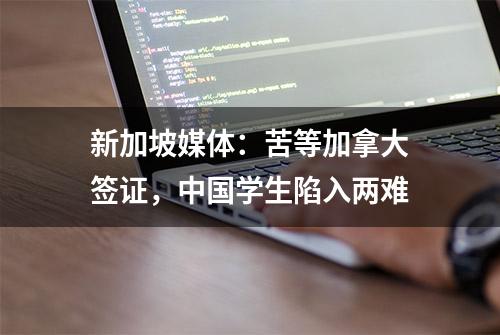 新加坡媒体：苦等加拿大签证，中国学生陷入两难