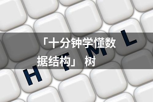 「十分钟学懂数据结构」 树