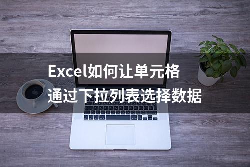 Excel如何让单元格通过下拉列表选择数据