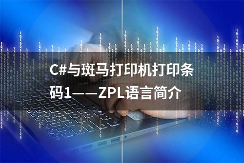 C#与斑马打印机打印条码1——ZPL语言简介