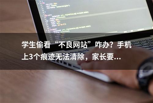 学生偷看“不良网站”咋办？手机上3个痕迹无法清除，家长要知晓