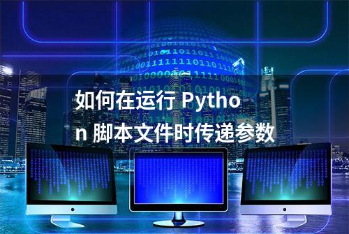 如何在运行 Python 脚本文件时传递参数