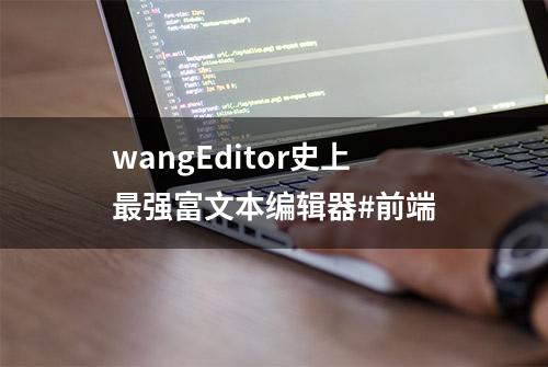 wangEditor史上最强富文本编辑器#前端