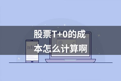 股票T+0的成本怎么计算啊