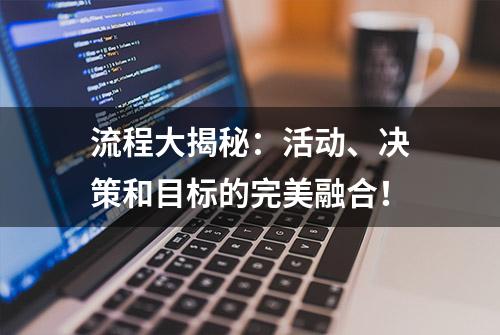 流程大揭秘：活动、决策和目标的完美融合！