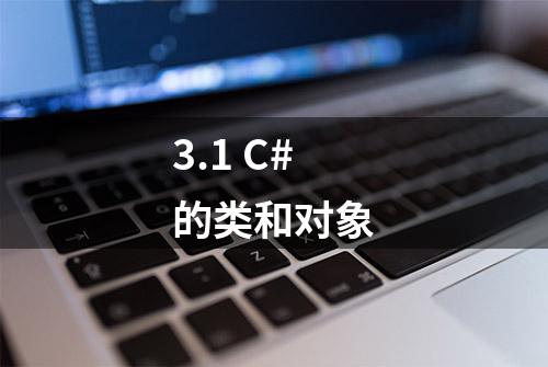 3.1 C#的类和对象