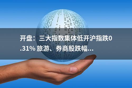 开盘：三大指数集体低开沪指跌0.31% 旅游、券商股跌幅居前