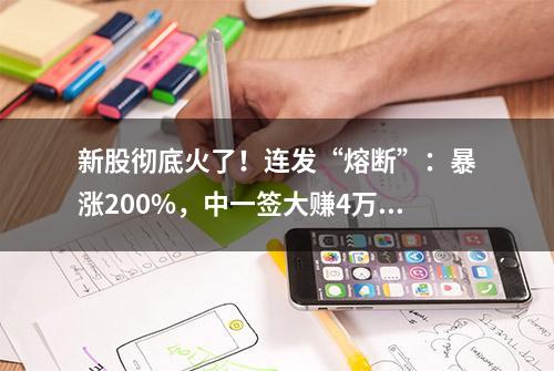 新股彻底火了！连发“熔断”：暴涨200%，中一签大赚4万！千亿巨头暴涨80%，大股东却“崩了”：差点跌停