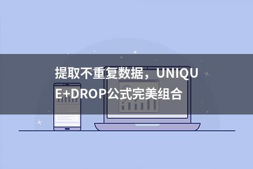 提取不重复数据，UNIQUE+DROP公式完美组合