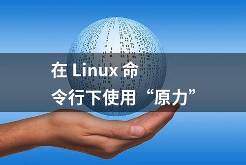 在 Linux 命令行下使用“原力”