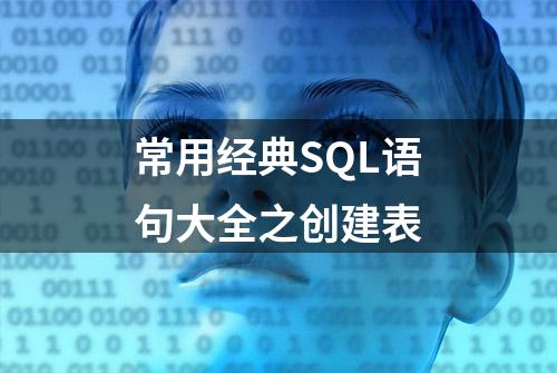 常用经典SQL语句大全之创建表