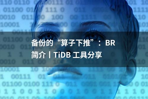 备份的“算子下推”：BR 简介丨TiDB 工具分享