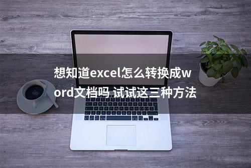 想知道excel怎么转换成word文档吗 试试这三种方法