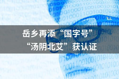 岳乡再添“国字号”“汤阴北艾”获认证